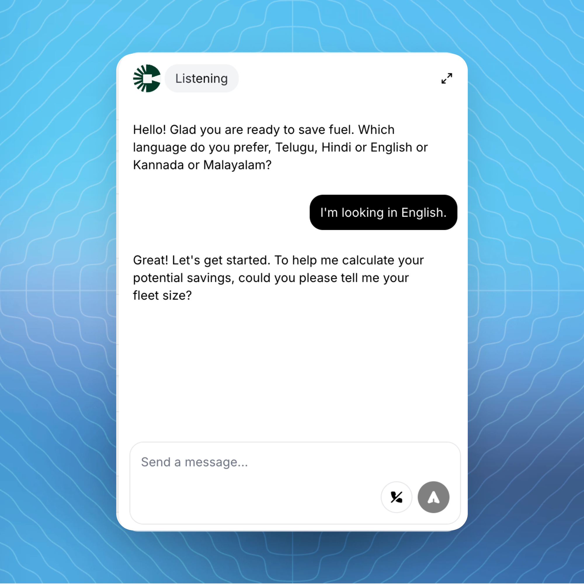 Conversales multimodal chat interface